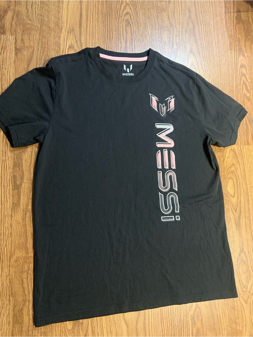 Messi Black Graphic Logo T-Shirt
